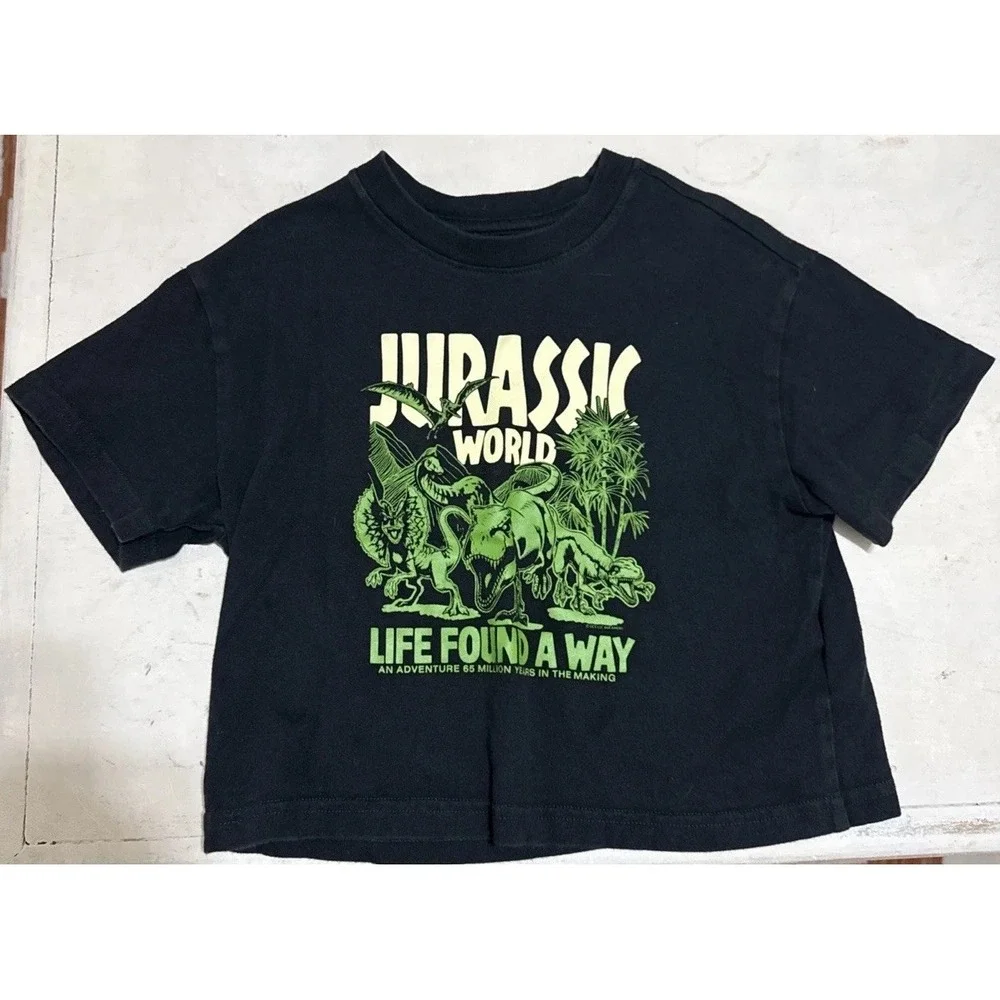 Baby Gap Jurassic World Kids 4 Years SS T-Shirt Black 🦕life Finds A Way